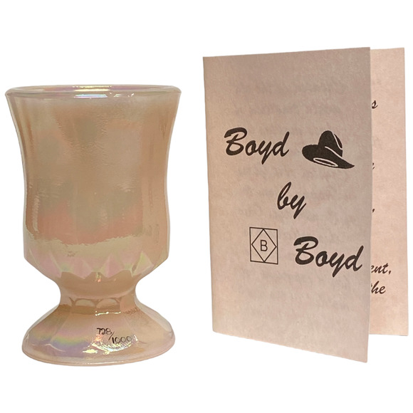 Boyd Glass Hopalong Cassidy 1999 Rosie Pink Carnival COA #719 Toothpick Holder - Picture 7 of 14